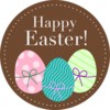 Happy Easter Eggs Clip Art